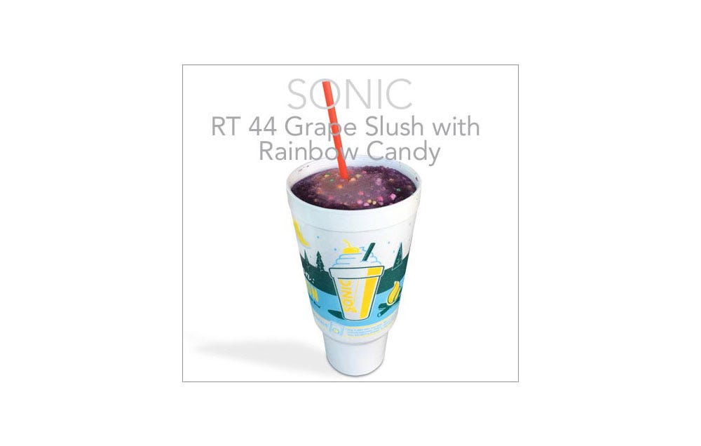 RT 44 Grape Slush with Rainbow Candy 