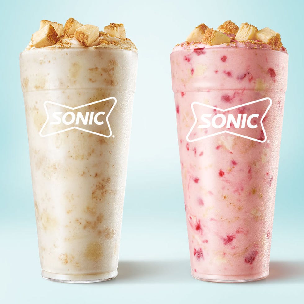 sonic drive in cheesecake and strawberry cheesecake blasts