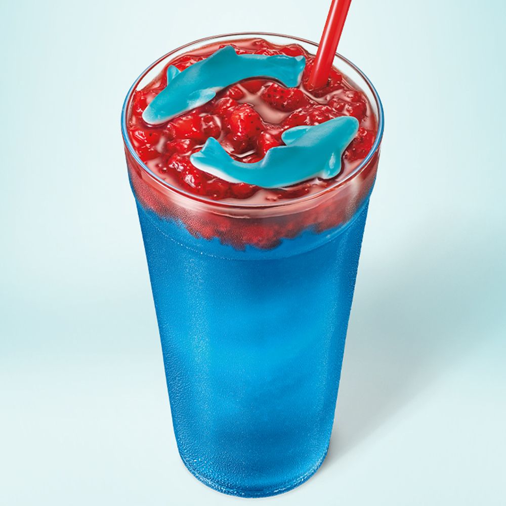 SONIC’s New Shark Week Slush Is Topped With Gummies to Take You to the