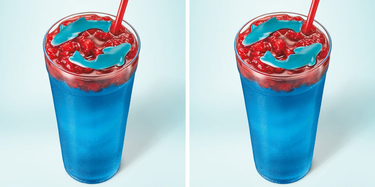 SONIC’s New Shark Week Slush Is Topped With Gummies to Take You to the