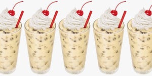 Food, Milkshake, Cuisine, Dish, Sundae, Dessert, Cream, Frozen dessert, Ingredient, Ice cream, 