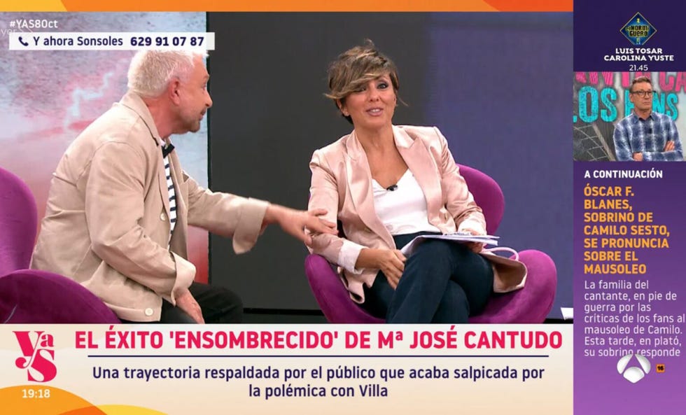 sonsoles onega y jose manuel parada tienen un enfrentamiento en y ahora sonsoles