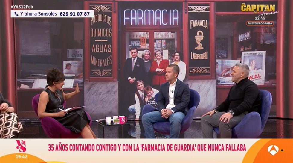 los actores de farmacia de guardia en el plato de y ahora sonsoles