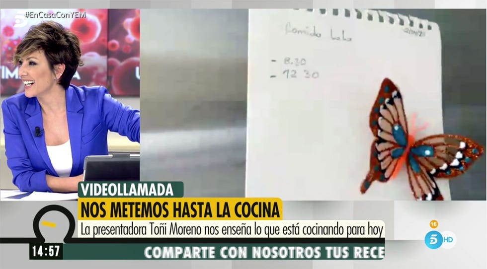 toñi moreno prepara arroz negro e 'invita' a sonsoles Ónega