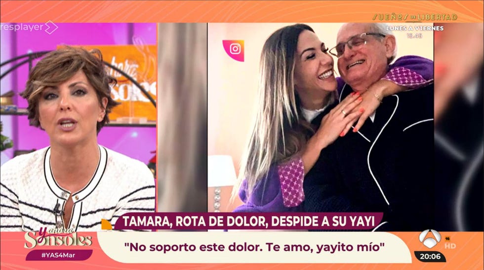 sonsoles onega envia un mensaje a tamara gorro desde y ahora sonsoles tras la muerte de su abuelo ernesto