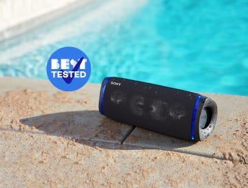 sony srs xb33 waterproof bluetooth speaker next to pool