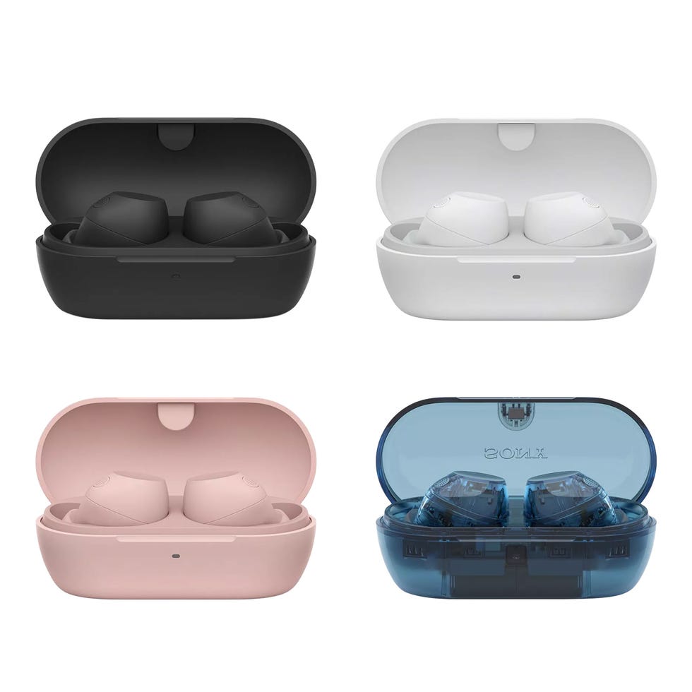 charging cases for sony wf c710n earbuds in four different colors