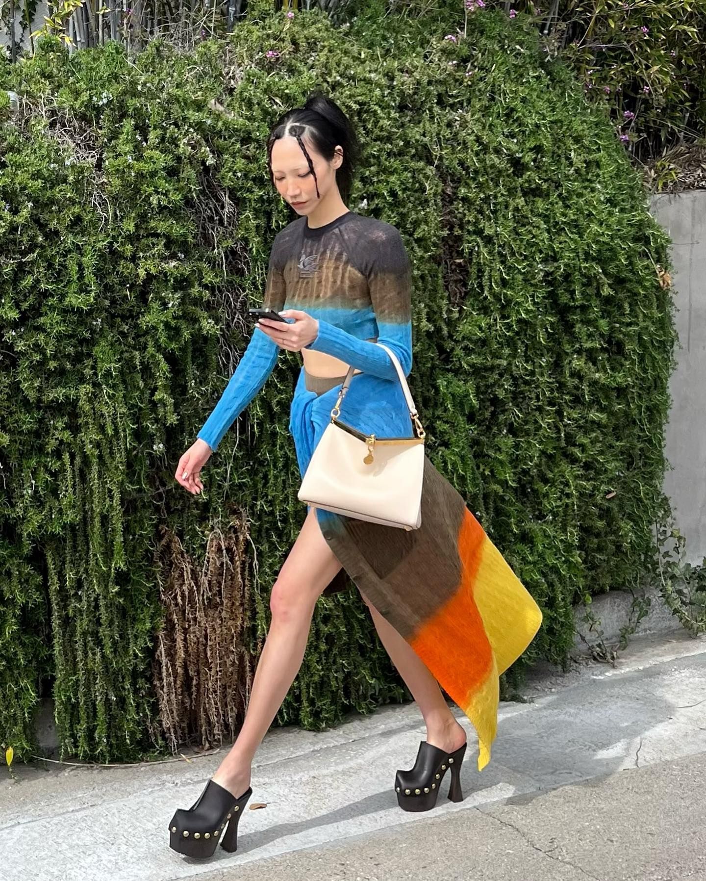 【ETRO】ヴェラ スモール ウーブン バッグ Small Vela bag | Women | Green | ETRO