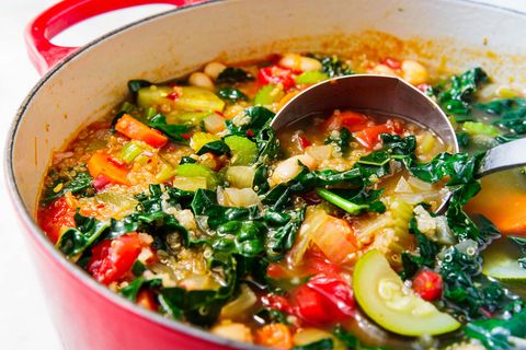 sopa de quinoa y verduras
