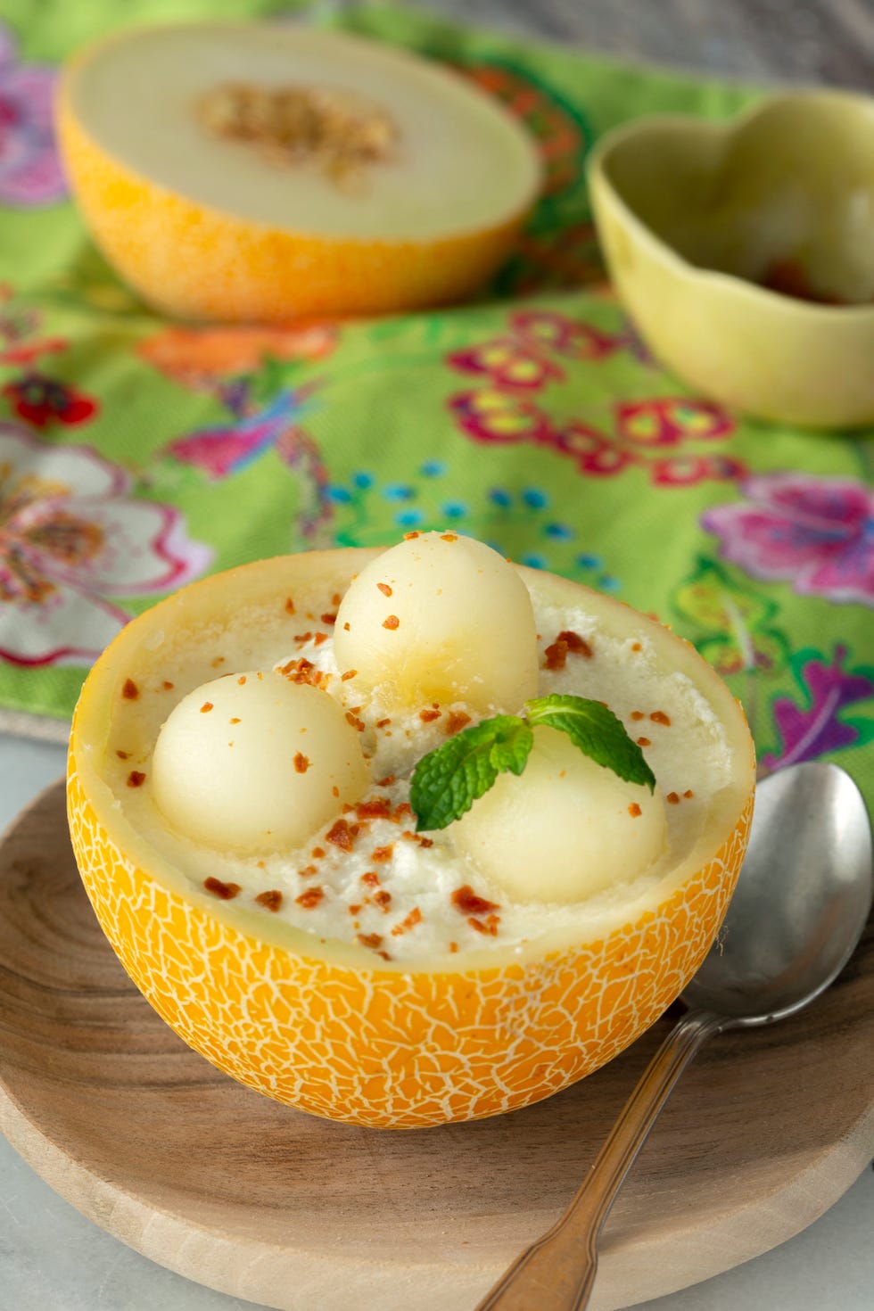 receta de sopa de melón con jamón