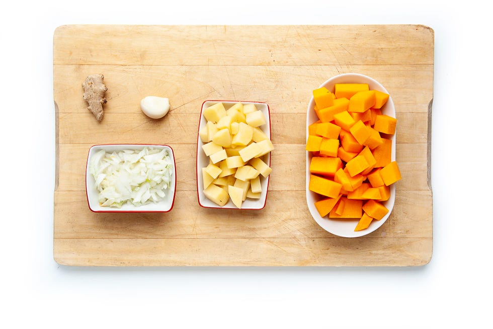receta de sopa de calabaza paso 1