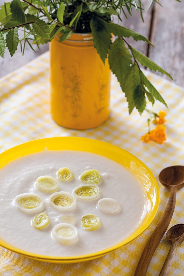 sopa detox de puerros