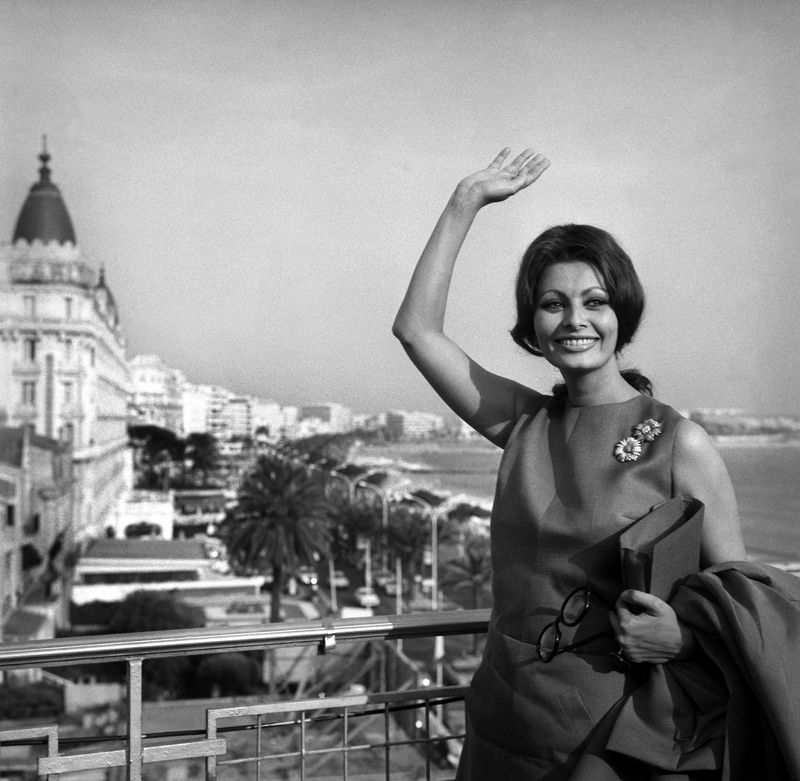 Sophia Loren Chairperson Of Board Of International Film Festival In Cannes In 1966