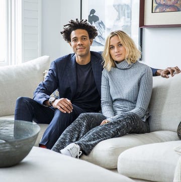 Charlie Casely-Hayford and Sophie Ashby Charlie Casely-Hayford and Sophie Ashby at home