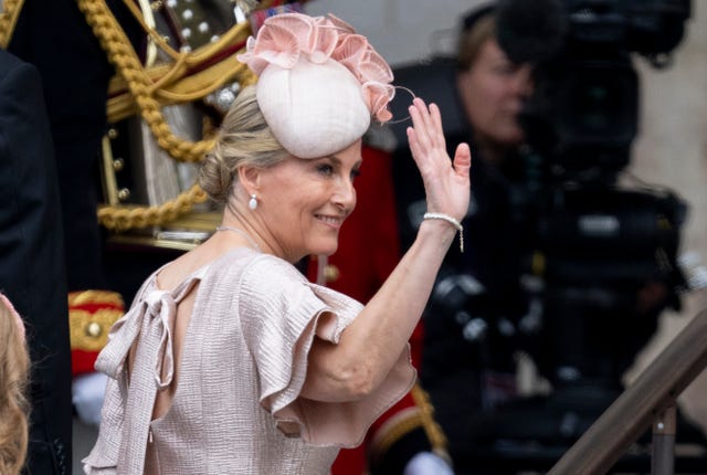 Sophie The Countess Of Wessex Wears A Pink Dress By Suzannah To National Service Of 0930