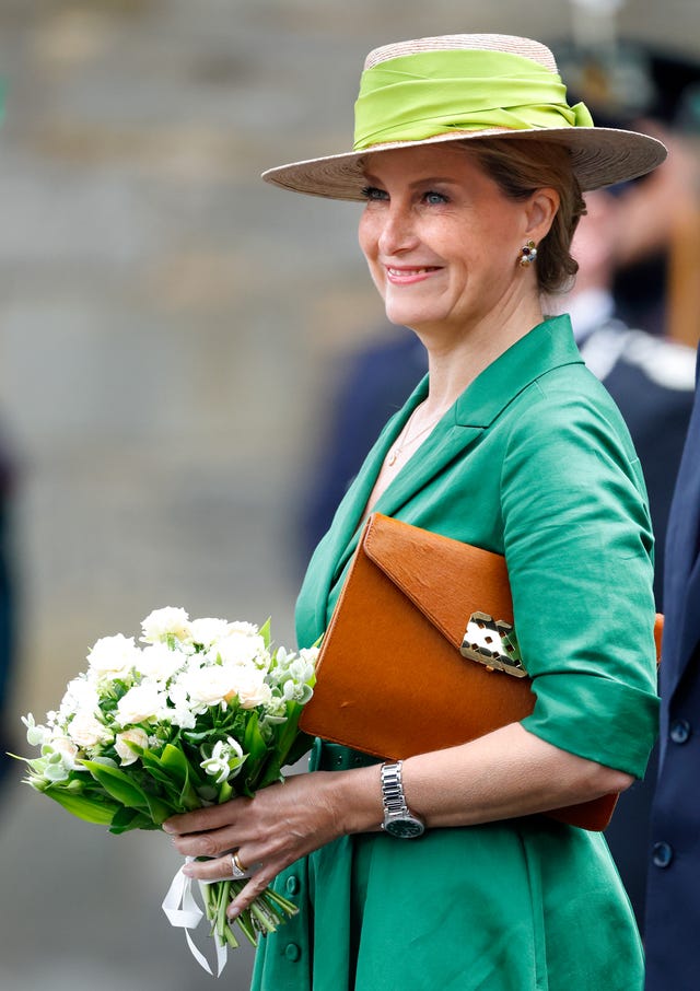 sophie wessex green dress scotland
