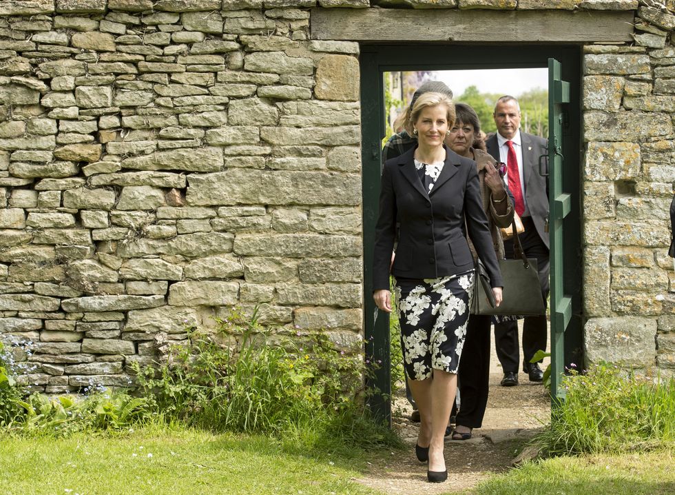 The Countess of Wessex Visits Cogges Manor Farm In Witney