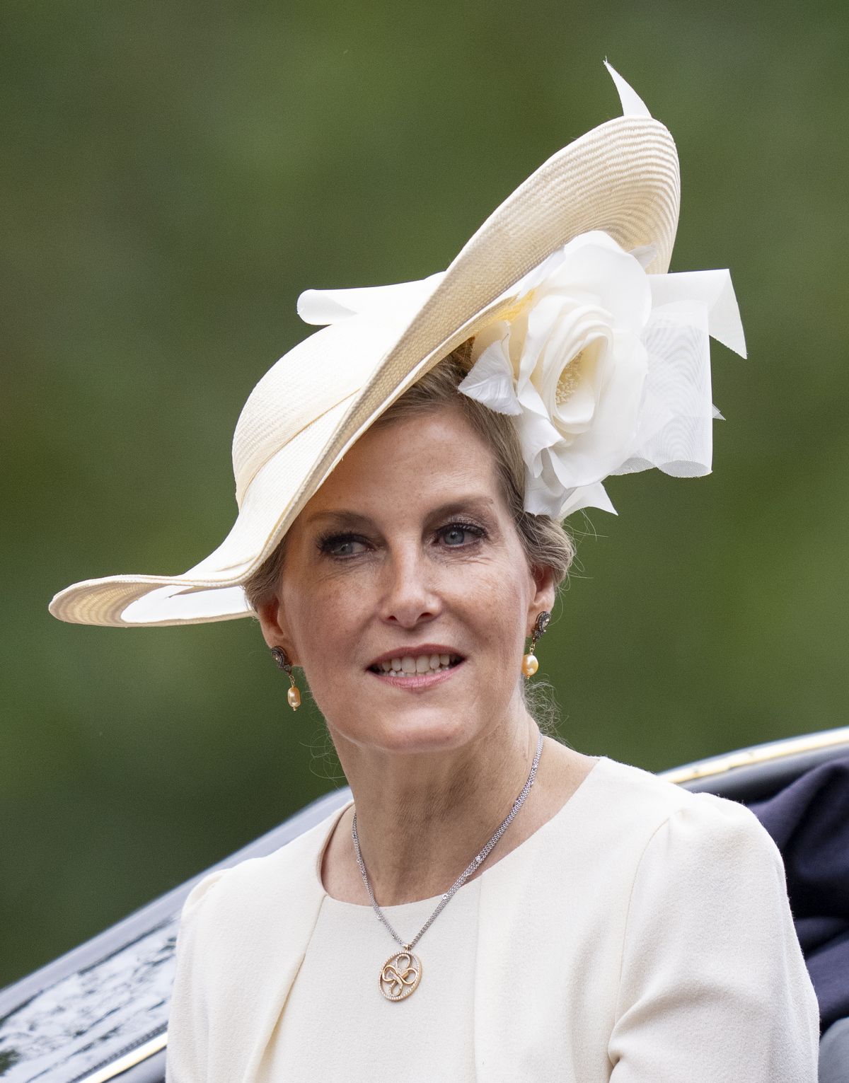 Sophie, Duchess of Edinburgh Wore a Dramatic Floral Hat at Trooping the