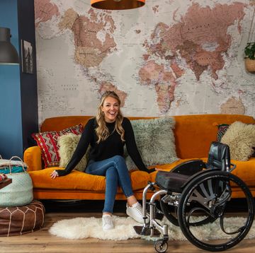 disability advocate and tv presenter, sophie morgan, in her accessible london home