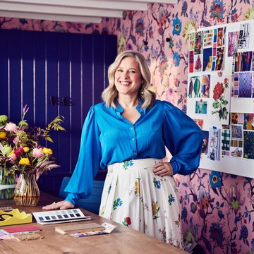sophie robinson using colour creatively in a home office