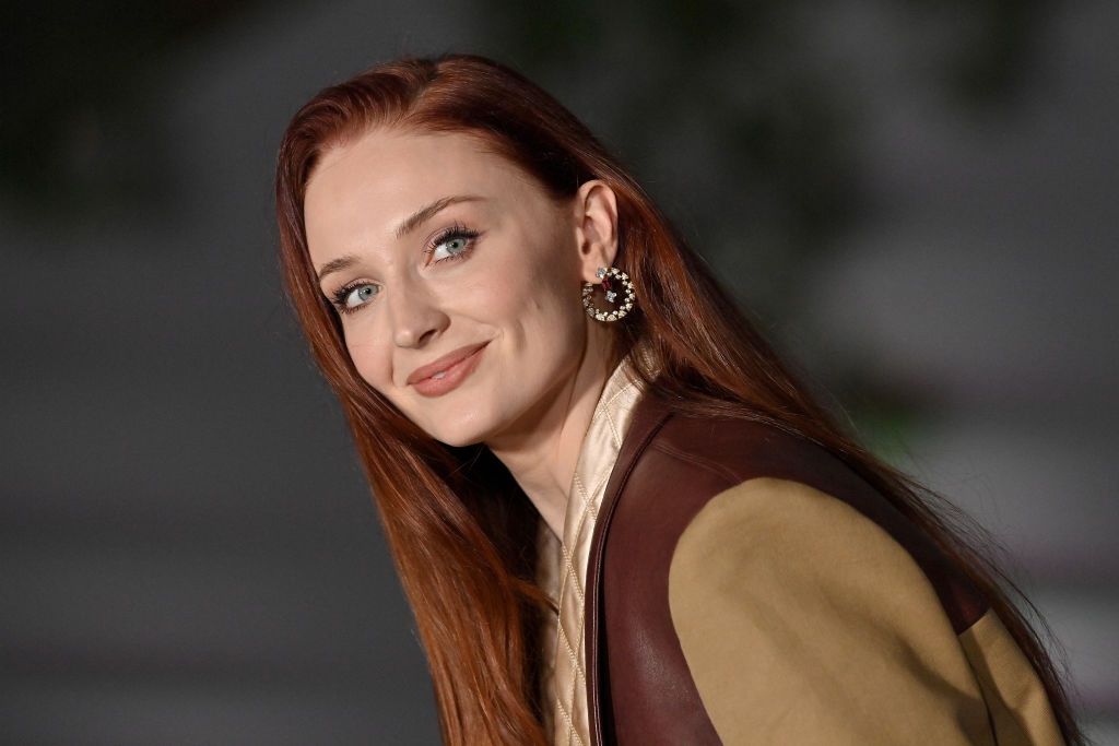k on X: sophie turner back in her red hair era we love to see it   / X