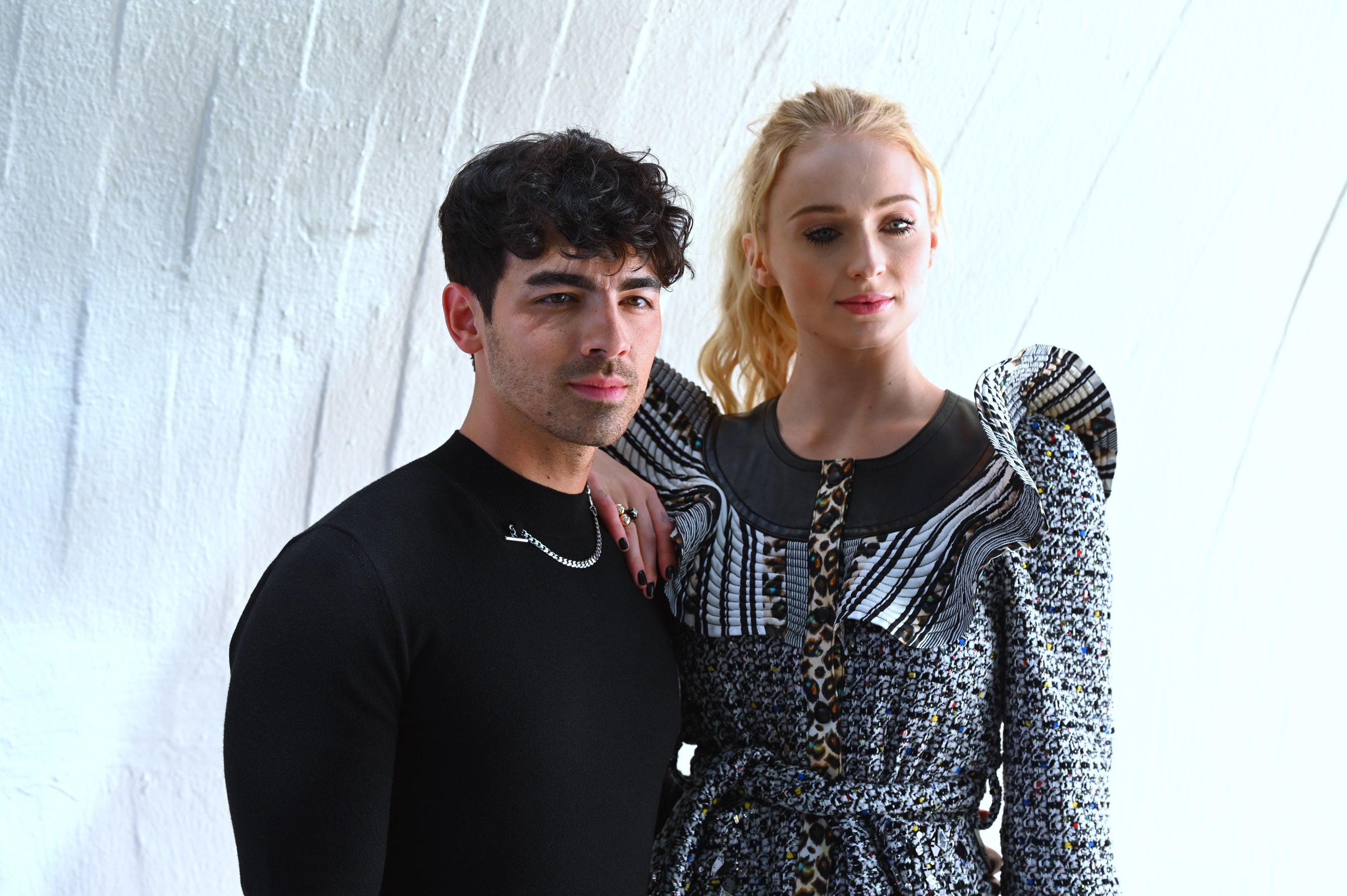 Sophie Turner and Joe Jonas Wore Matching Deep V-Necks