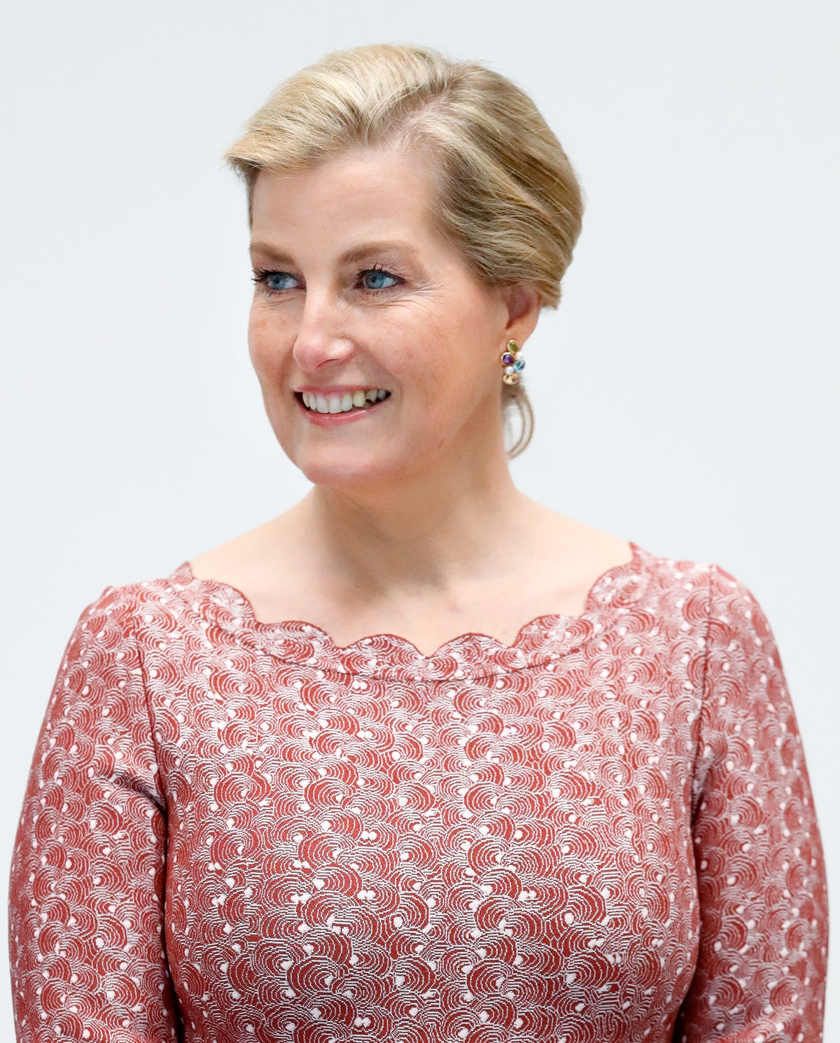 Sophie, The Duchess of Edinburgh, wears pink floral midi dress