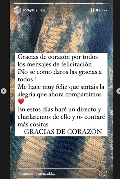 soraya arnelas embarazo