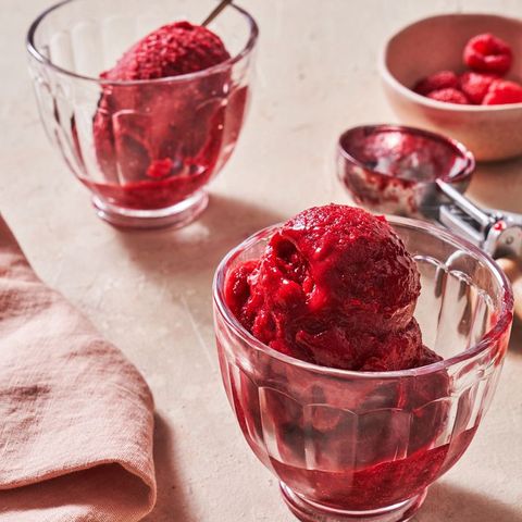 raspberry strawberry sorbet