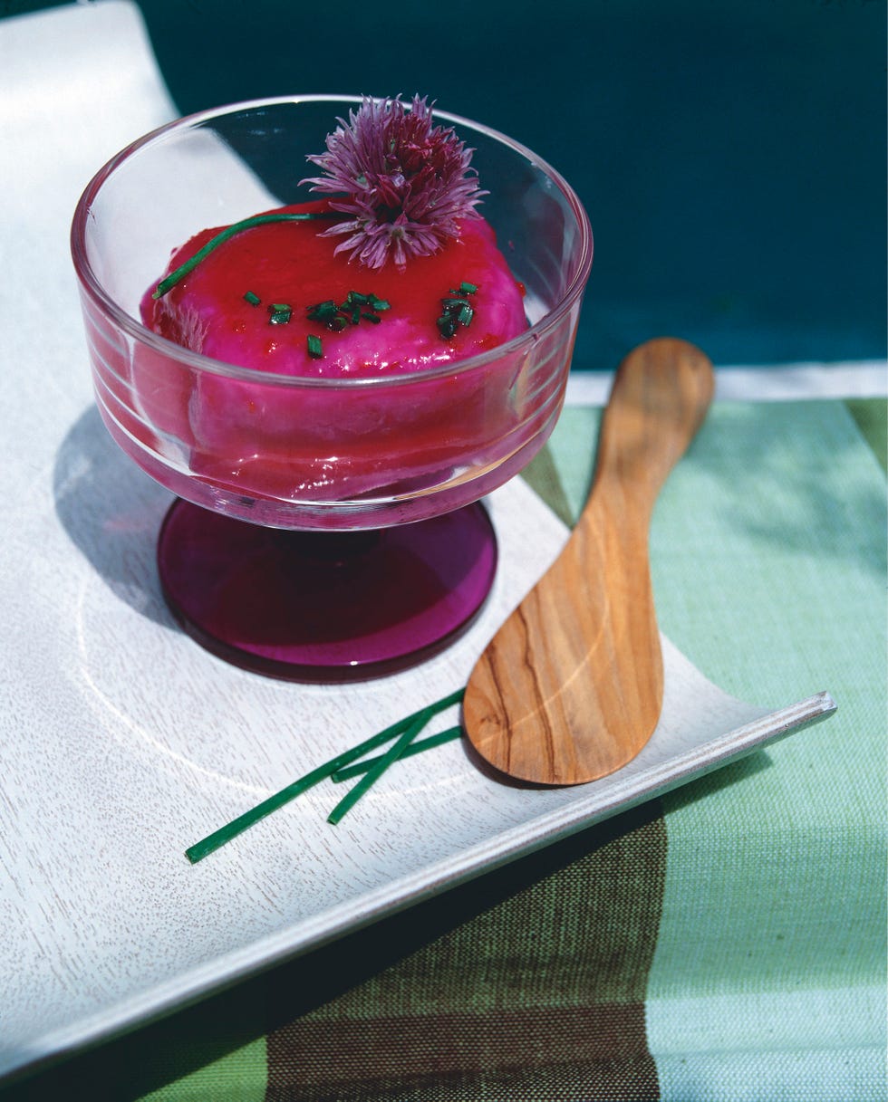 sorbete de gazpacho de remolacha
