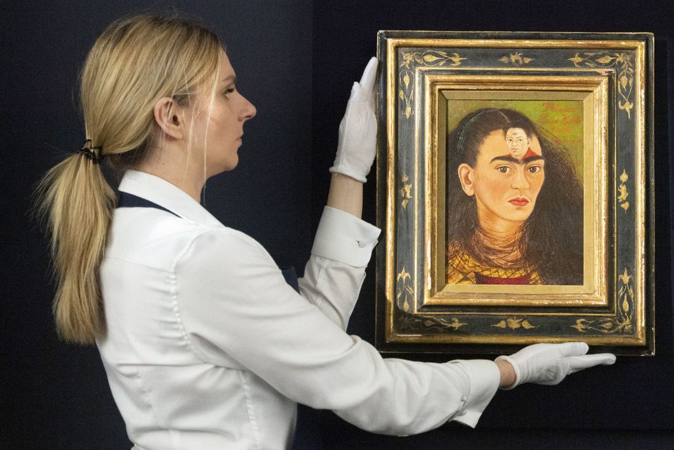 frida kahloâs final âbustâ self portrait previewed at sotheby's auction house