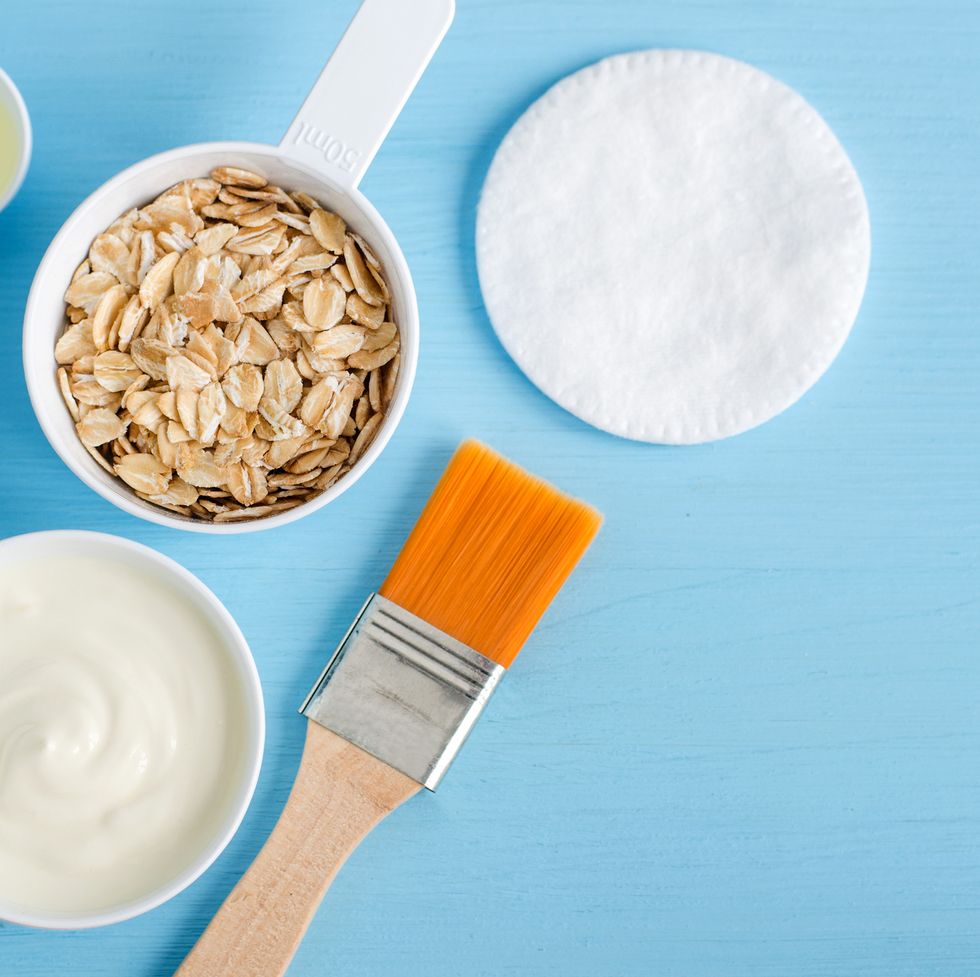 greek yogurt rolled oats and olive oil face mask ingredients