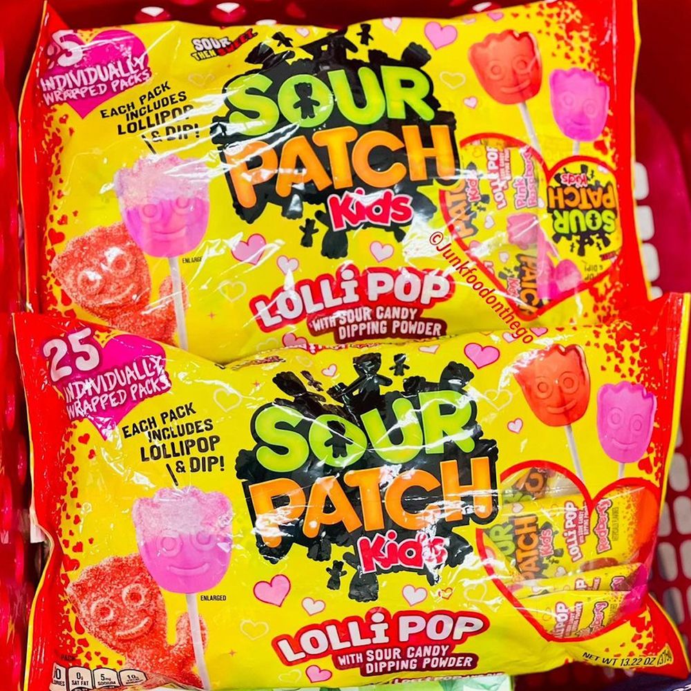 sour patch kids lollopops