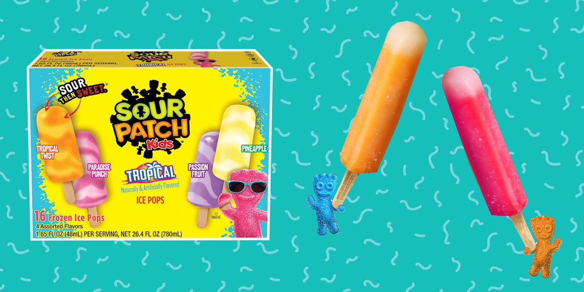 Sour Patch Kids tropical popsicles