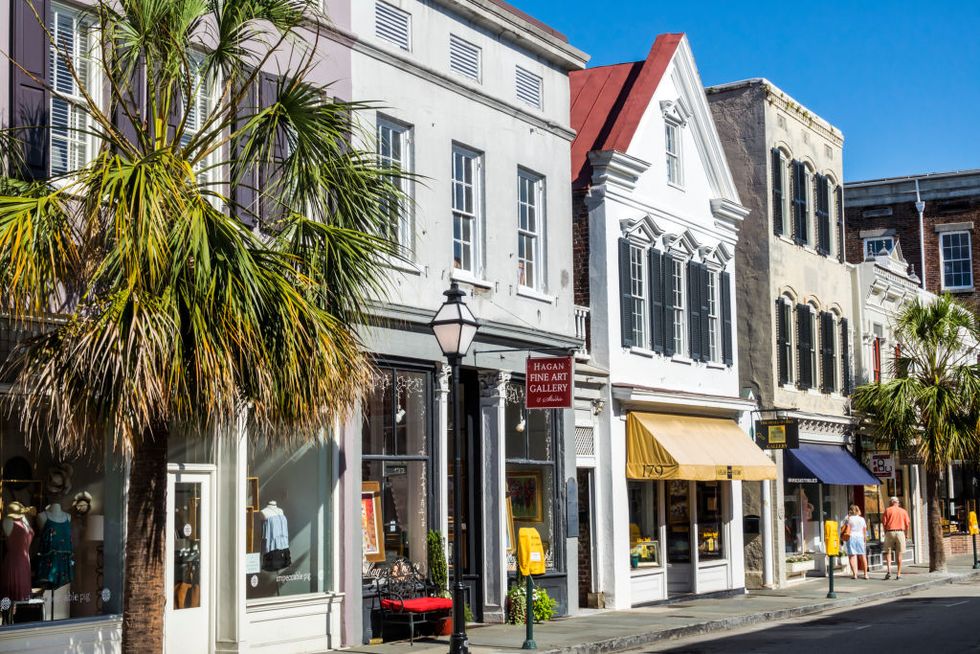 south carolina, charleston, historic downtown, king street, shopping and business district