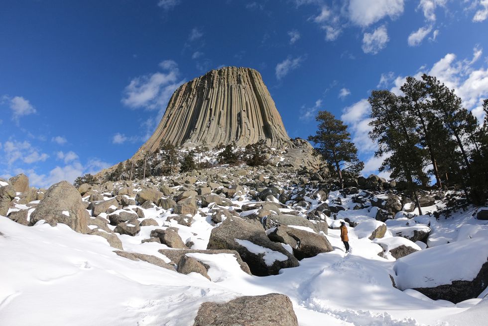 devil’s tower national monument in eastern wyoming