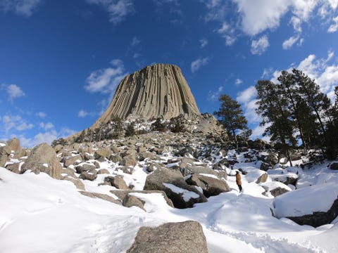 devil’s tower national monument in eastern wyoming