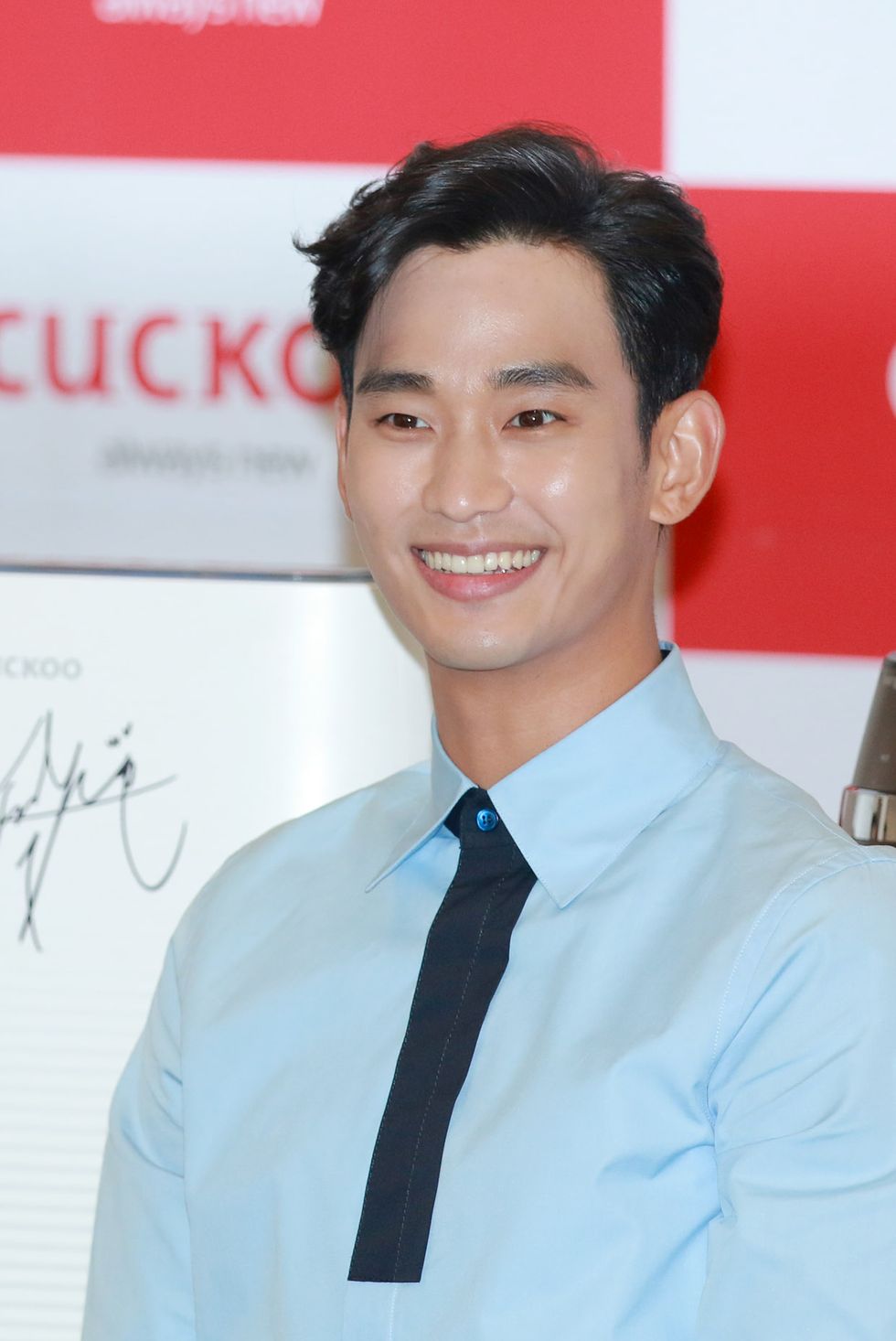kim soo hyun attends commercial event in seoul