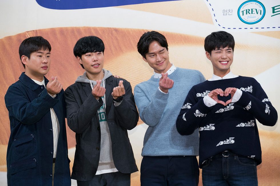 tvn "youth over flowers in africa" press conference in seoul