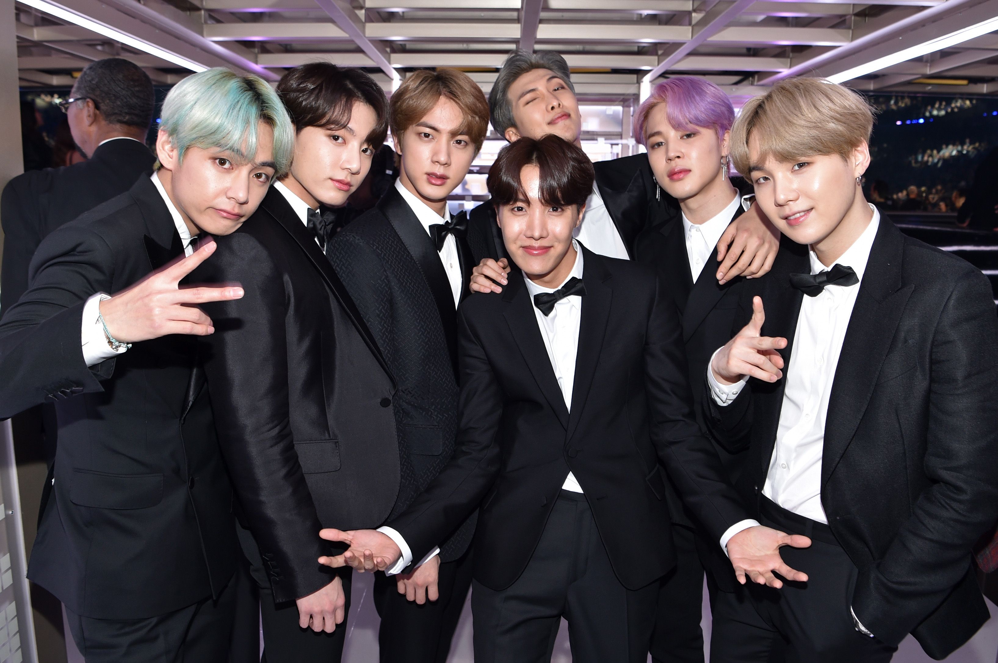 BTS' Jungkook, Jin, Suga, JHope, RM, Jimin, & V looked dashing in black  tuxedos, See best pics here