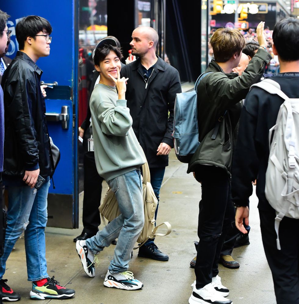 BTS' NYC Street Style: J-Hope, RM, V, Suga, Jin, Jungkook – Footwear News
