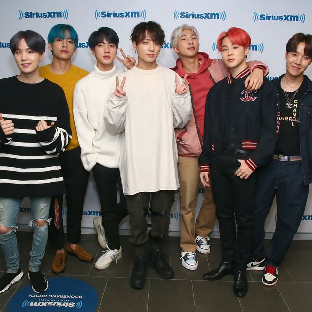 BTS Visit 'The Morning Mash Up' On SiriusXM Hits 1 Channel At The SiriusXM Studios In New York