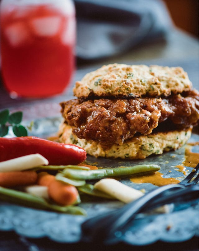 Fried Chicken Ice Cream Sandwich with a drizzle of maple syrup : r