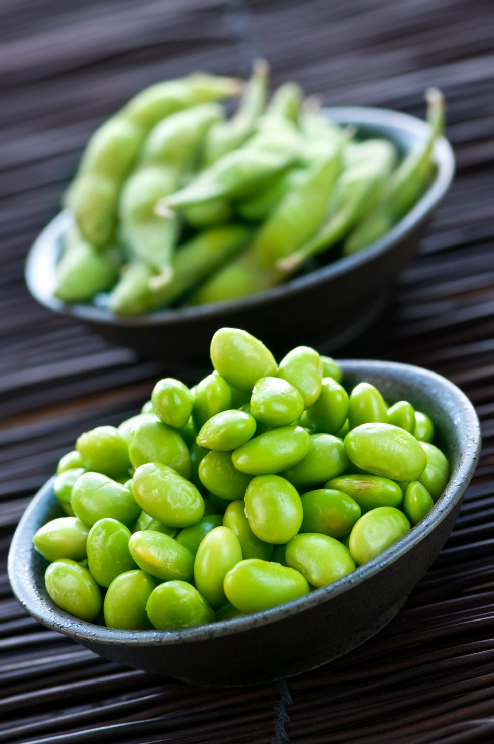 Soy beans in bowls