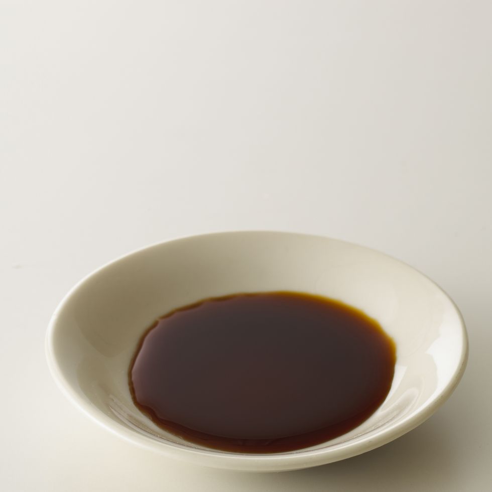 soy sauce in bowl