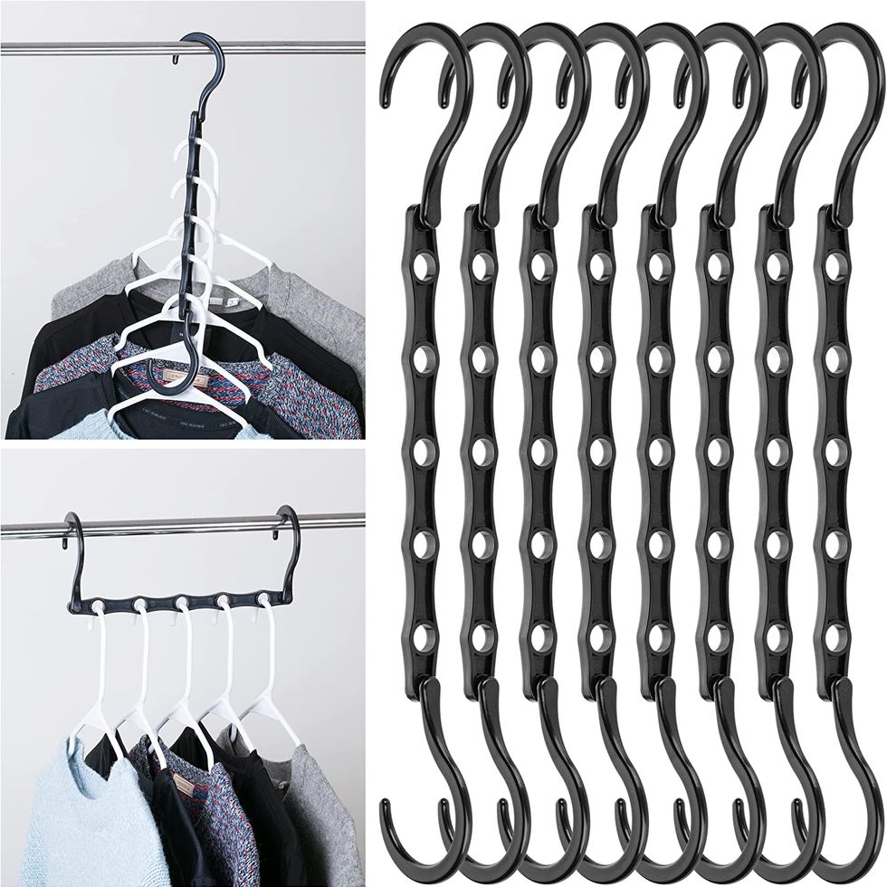 spacesaving hangers closet organization ideas woman's day
