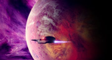 spaceship orbiting around a planet in another galaxy exoplanets and worlds of other dimensions sci fi