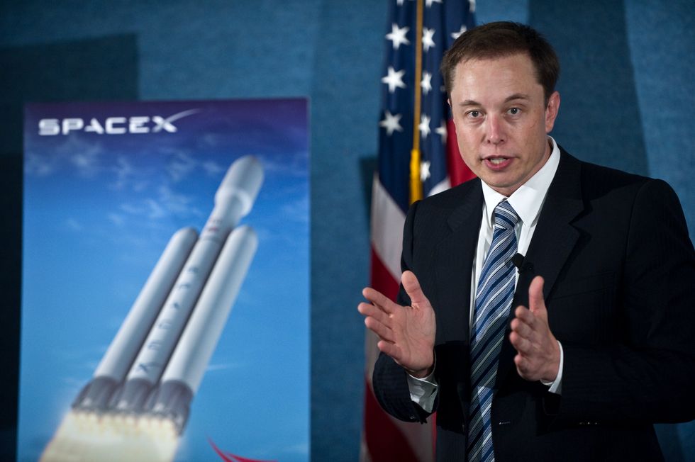 spacex ceo elon musk unveils the falcon