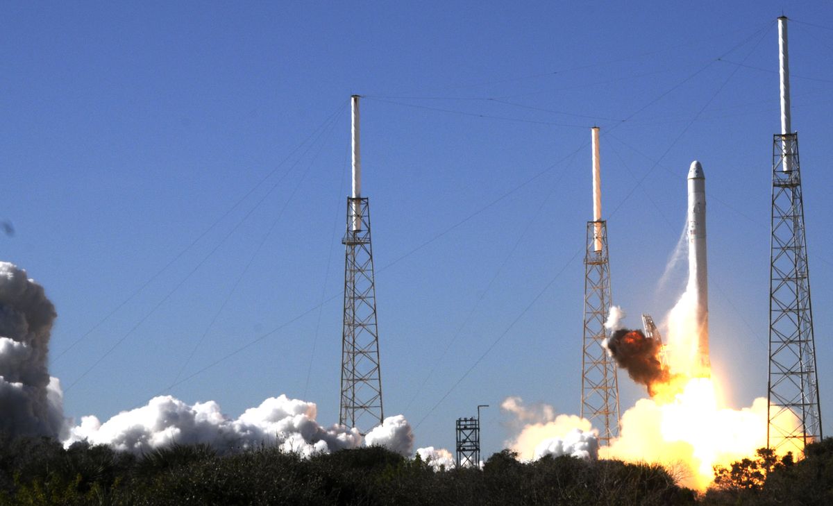 SpaceX's Falcon 9 rocket lifts off on De