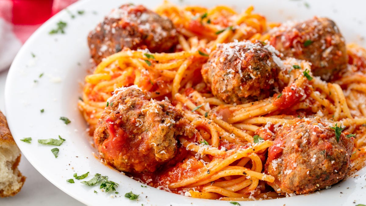 preview for Searching For Classic Spaghetti & Meatballs? We've Perfected The No-Frills Comfort Dish